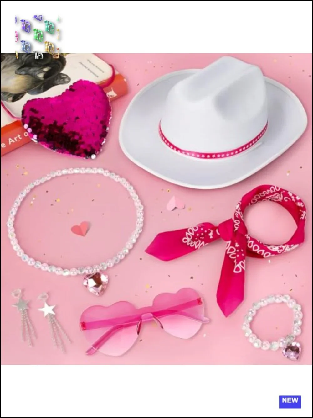 Cowgirl Costume Kids Western Rodeo Dress Up Outfit Halloween Cosplay 10-Piece